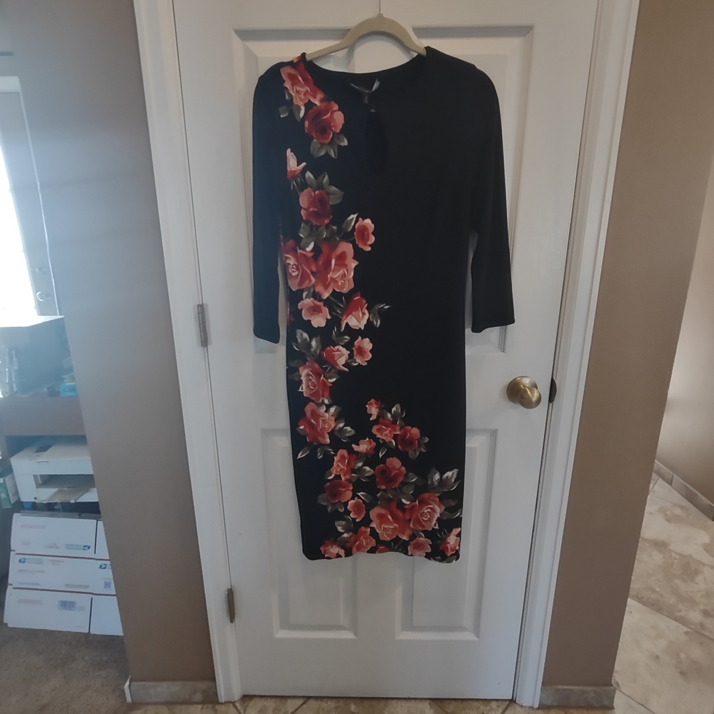 Black And Rose Dress